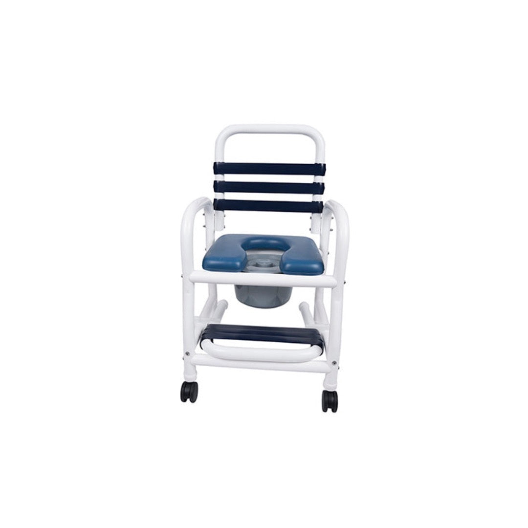 Mor-Medical Deluxe PVC Shower Commode Chair - 18 Inch Seat - primehubstore.shop PVC Shower Chairs