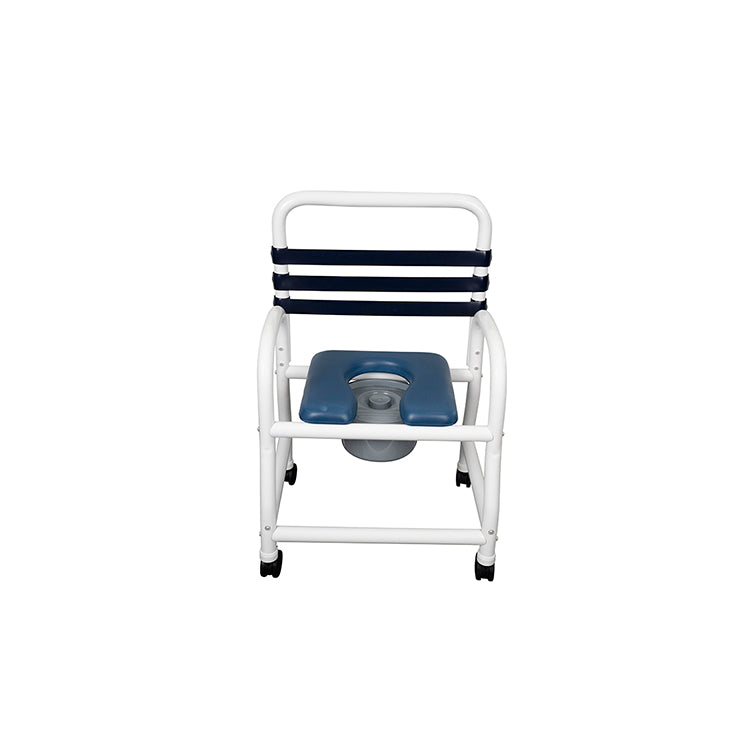 Mor-Medical Deluxe PVC Shower Commode Chair - 22" Seat - primehubstore.shop PVC Shower Chairs