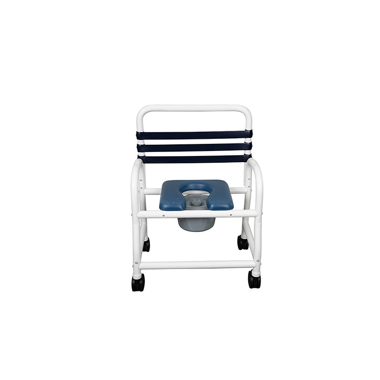 Mor-Medical Bariatric Deluxe PVC Shower Commode Chair - 26" Seat - primehubstore.shop PVC Shower Chairs