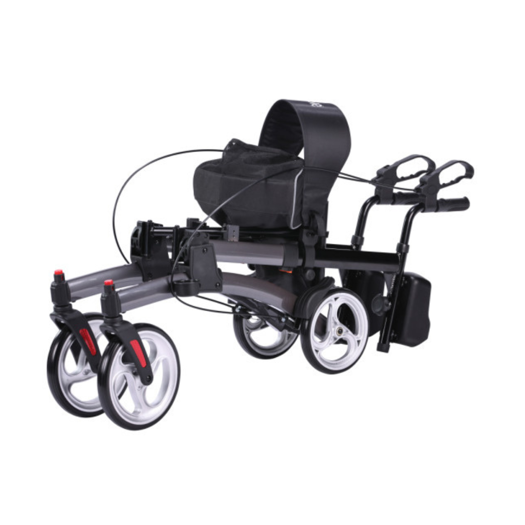 Drive Medical Elevate Upright Rolling Walker Rollator - Lightweight & Folding - primehubstore.shop Upright Walkers