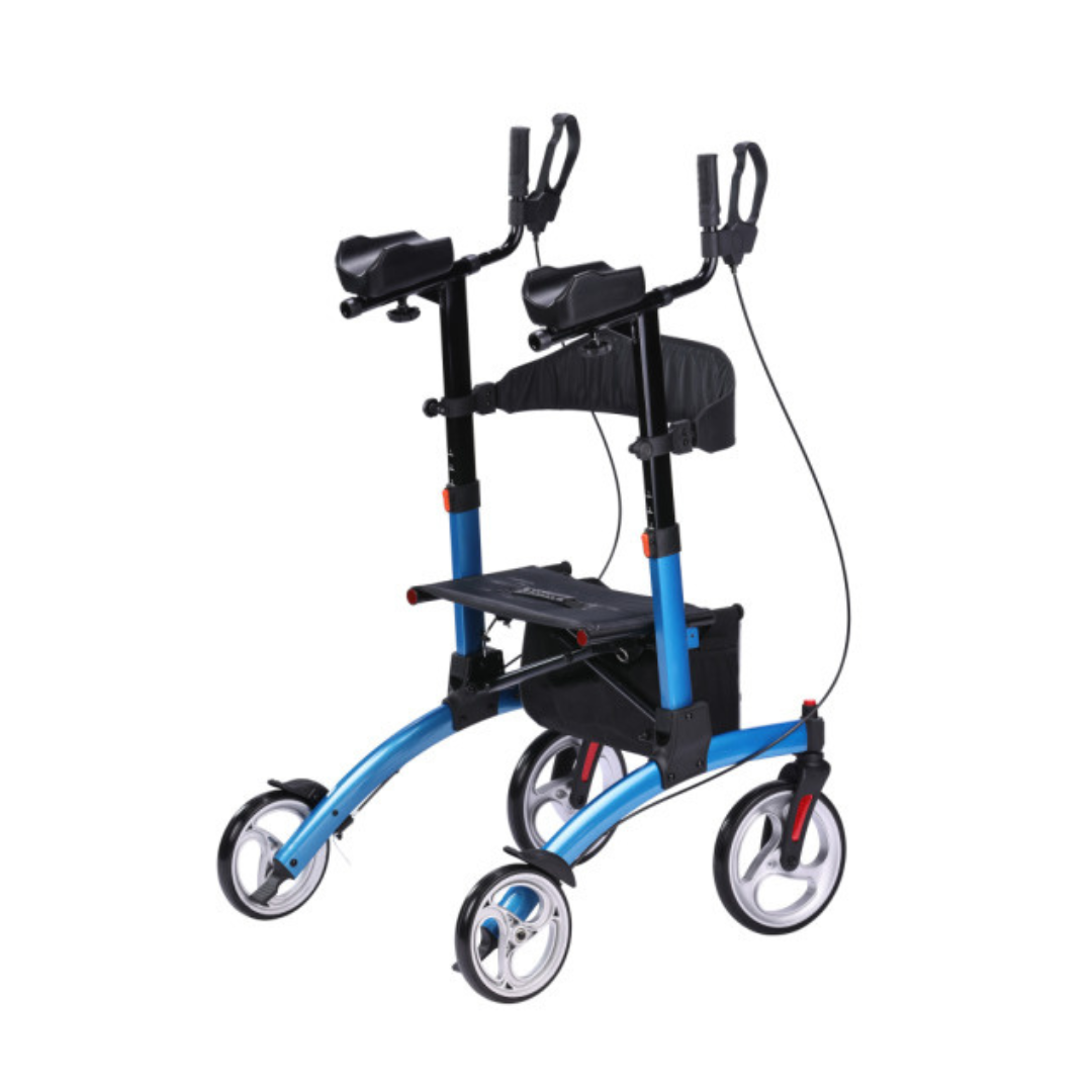 Drive Medical Elevate Upright Rolling Walker Rollator - Lightweight & Folding - primehubstore.shop Upright Walkers