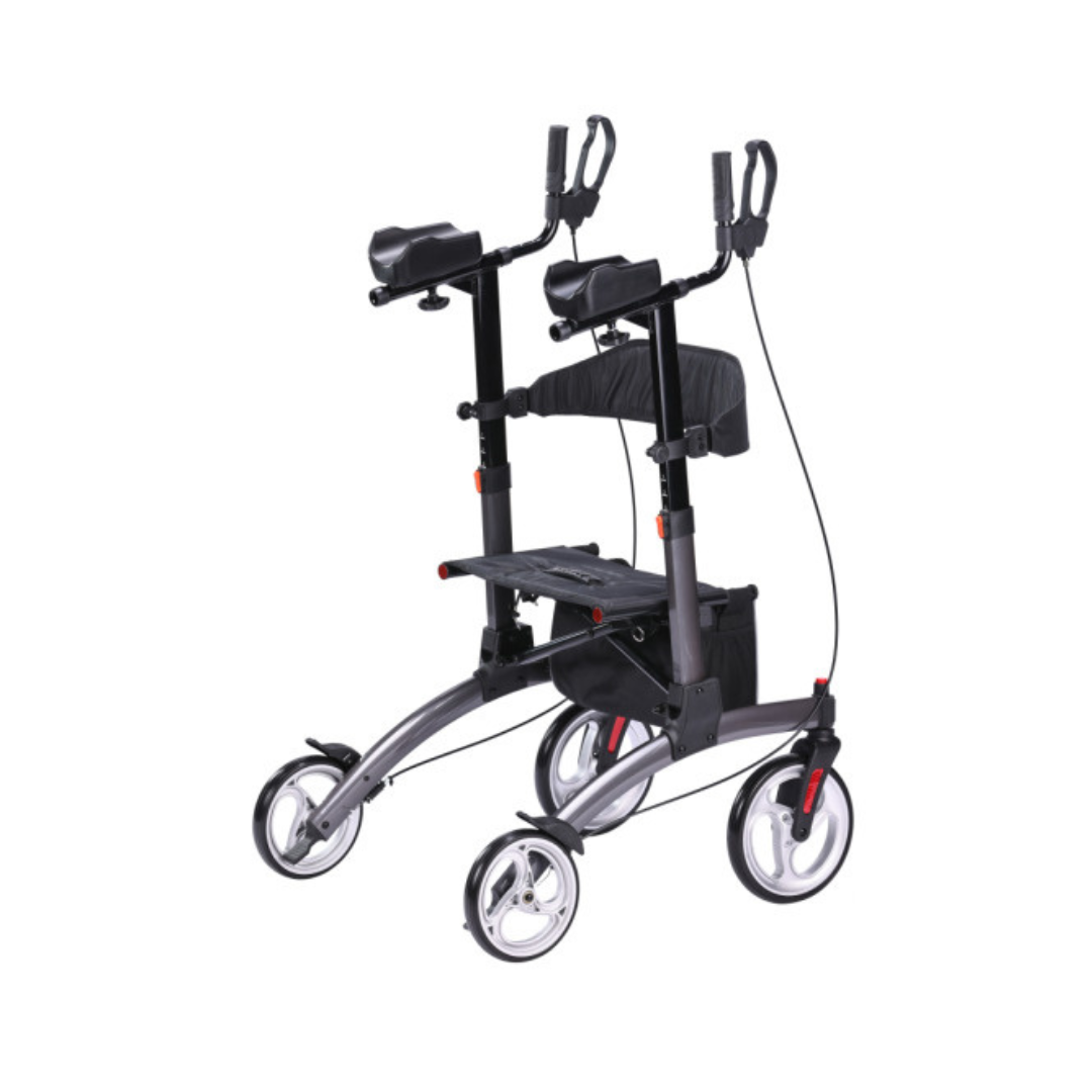 Drive Medical Elevate Upright Rolling Walker Rollator - Lightweight & Folding - primehubstore.shop Upright Walkers