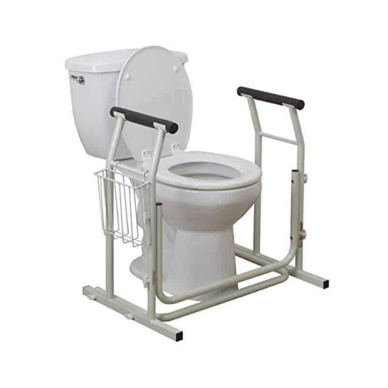 Drive Medical Stand Alone Toilet Safety Rails with Storage - primehubstore.shop Toilet Safety Frames