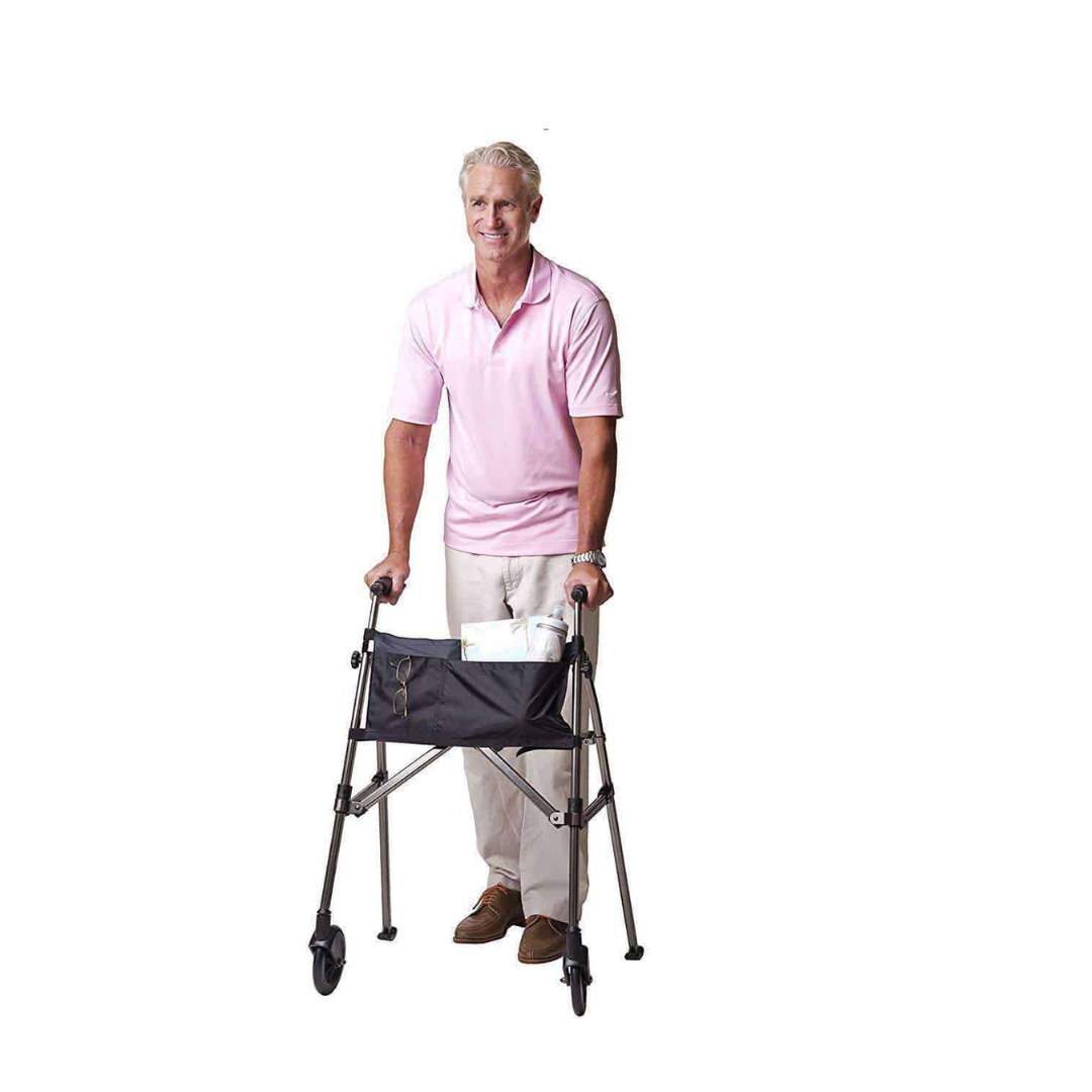 Stander EZ Fold-N-Go Lightweight Folding Travel Walker - Only 8 lbs - primehubstore.shop walkers