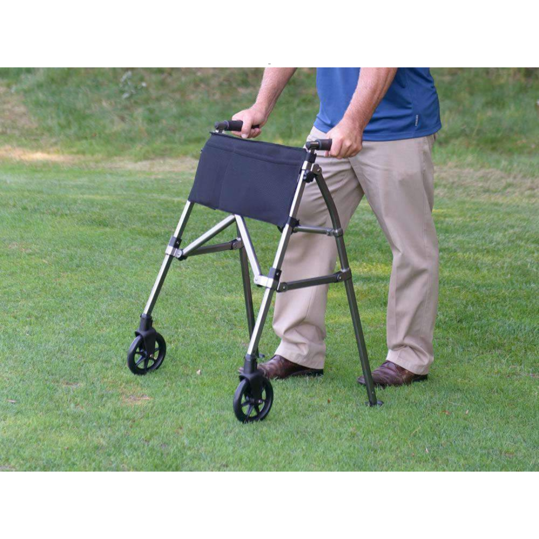 Stander EZ Fold-N-Go Lightweight Folding Travel Walker - Only 8 lbs - primehubstore.shop walkers