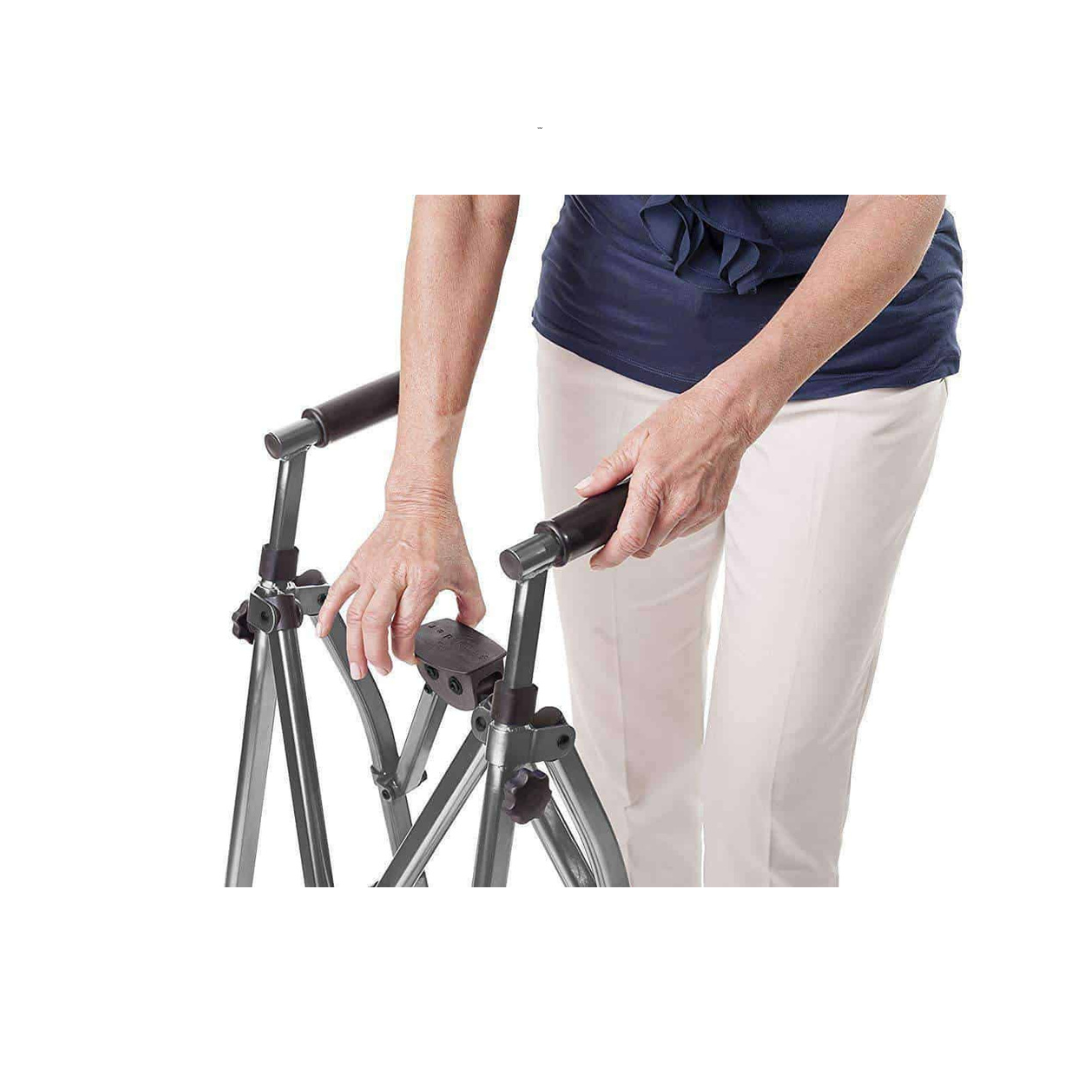 Stander EZ Fold-N-Go Lightweight Folding Travel Walker - Only 8 lbs - primehubstore.shop walkers
