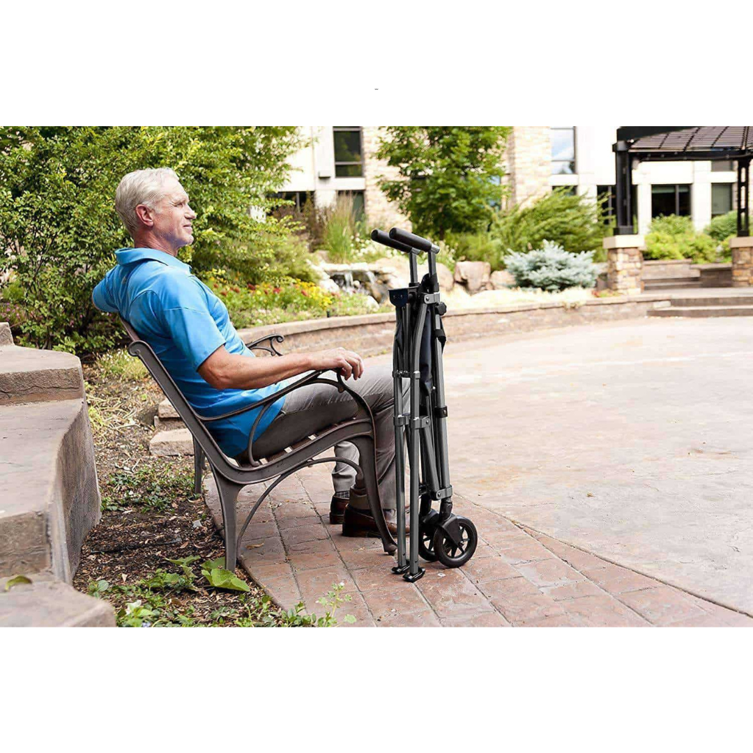 Stander EZ Fold-N-Go Lightweight Folding Travel Walker - Only 8 lbs - primehubstore.shop walkers
