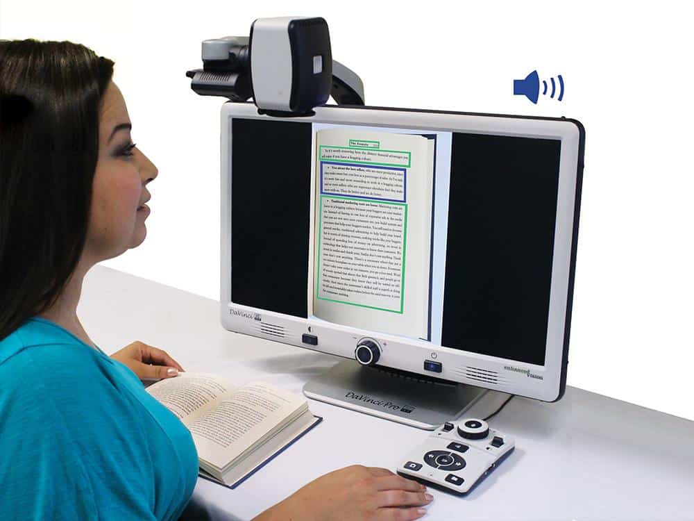 Enhanced Vision DaVinci Pro All-in-One HD Video Magnifier - Full Page Text-to-Speech - primehubstore.shop Vision Enhancers