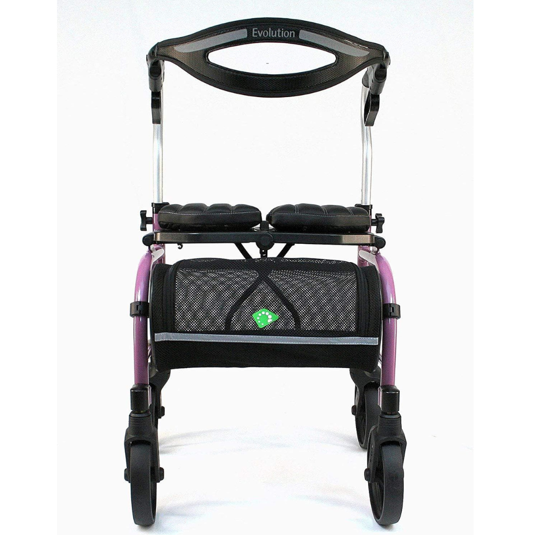 Evolution Trillium Lightweight Folding Rolling Walker Rollator with Large 8" Wheels - primehubstore.shop Rollators