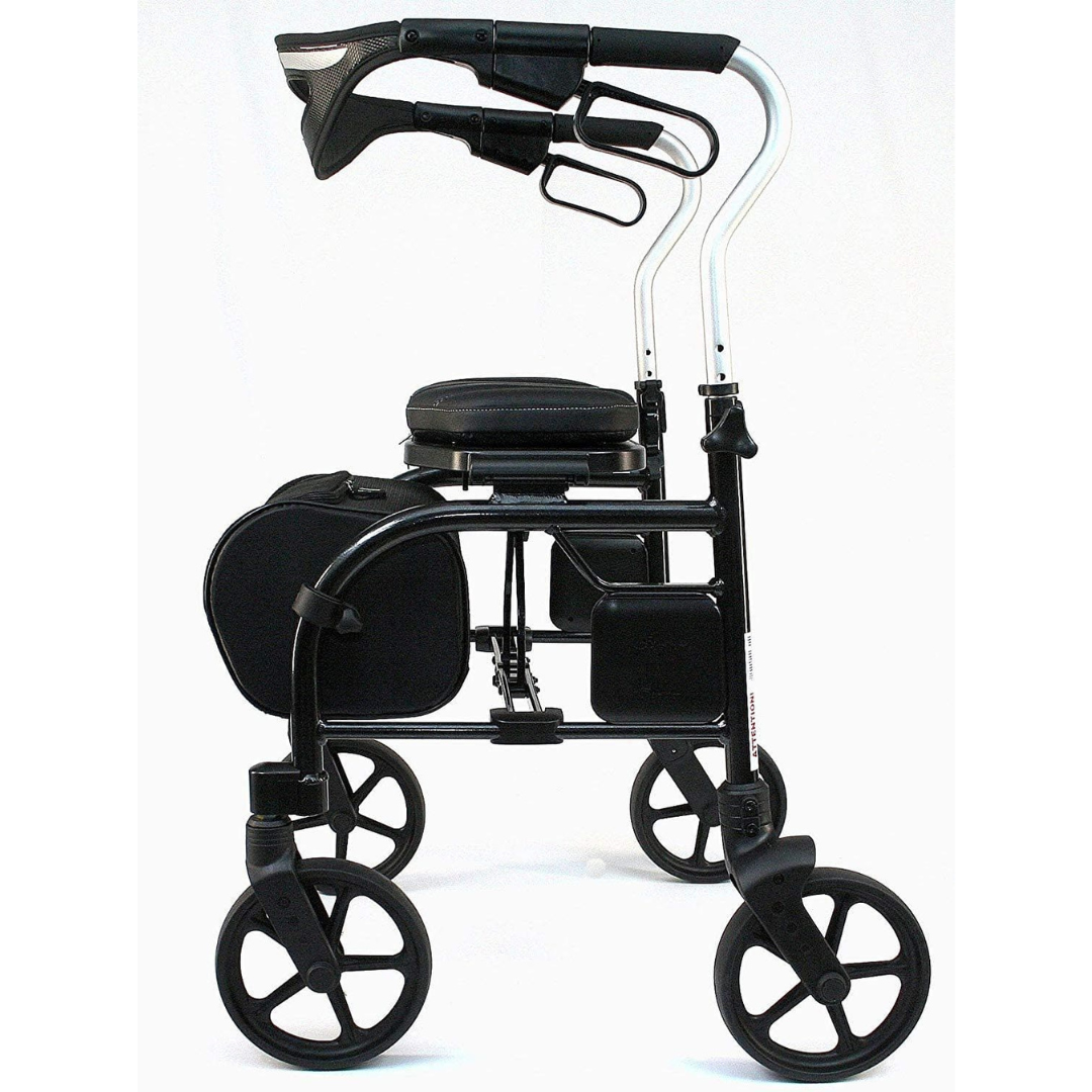 Evolution Trillium Lightweight Folding Rolling Walker Rollator with Large 8" Wheels - primehubstore.shop Rollators
