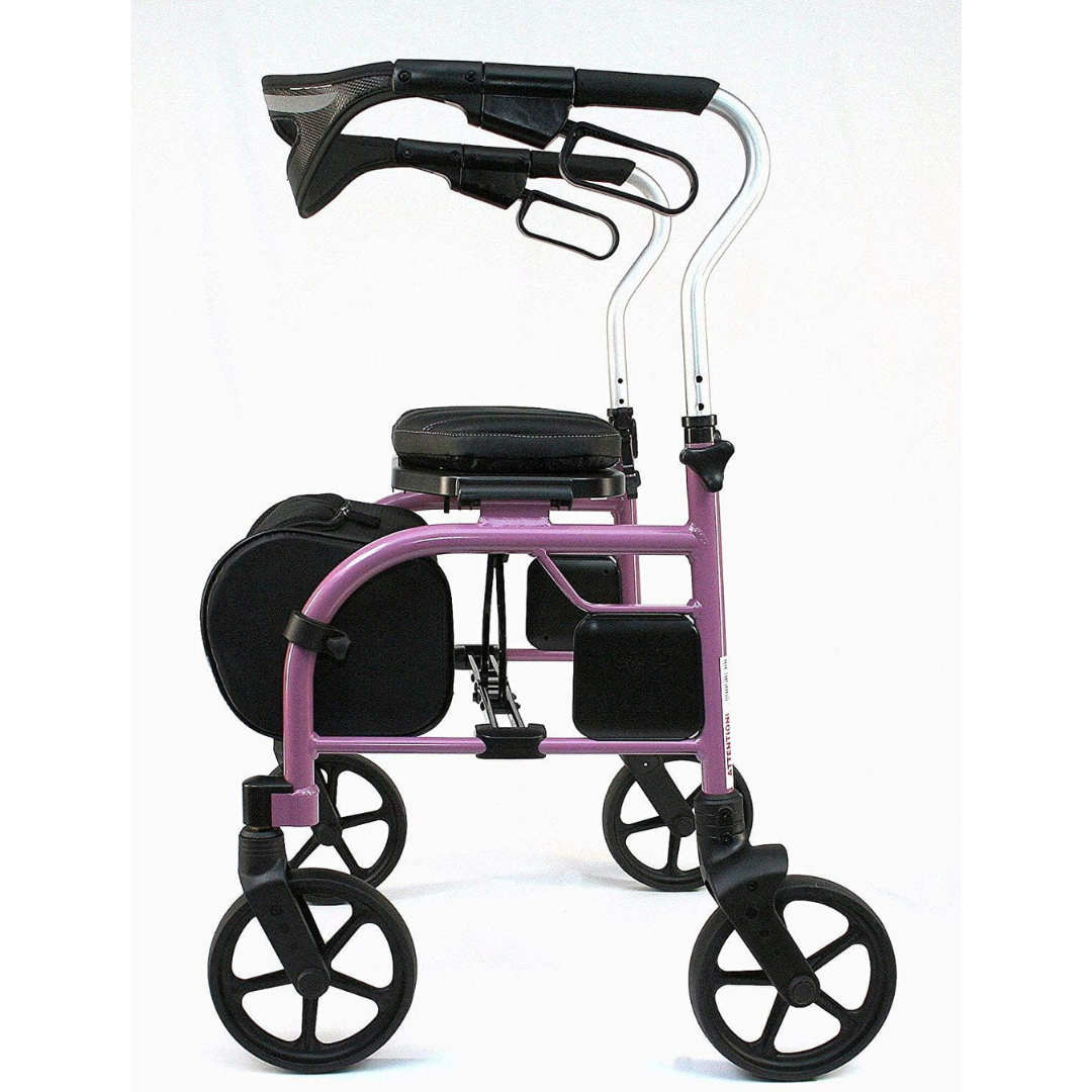 Evolution Trillium Lightweight Folding Rolling Walker Rollator with Large 8" Wheels - primehubstore.shop Rollators