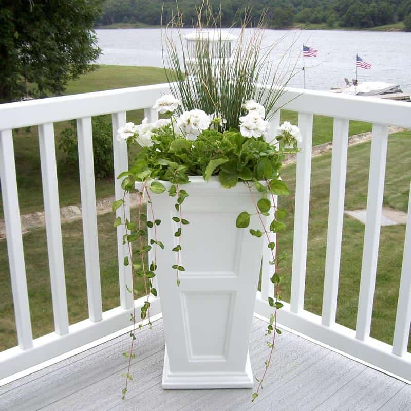 Mayne Fairfield 28 Inch Tall Planter - New England Design - All Weather - primehubstore.shop Planters