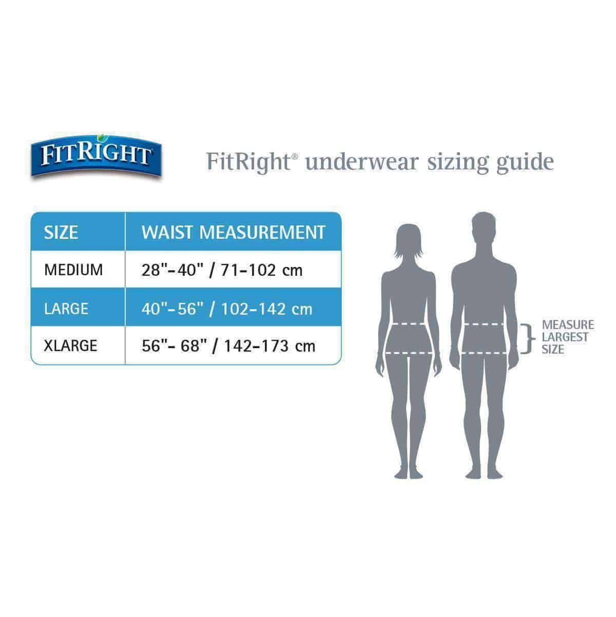 FitRight Super Adult Incontinence Underwear - Maximum Absorbency Case of 80 - primehubstore.shop Incontinence