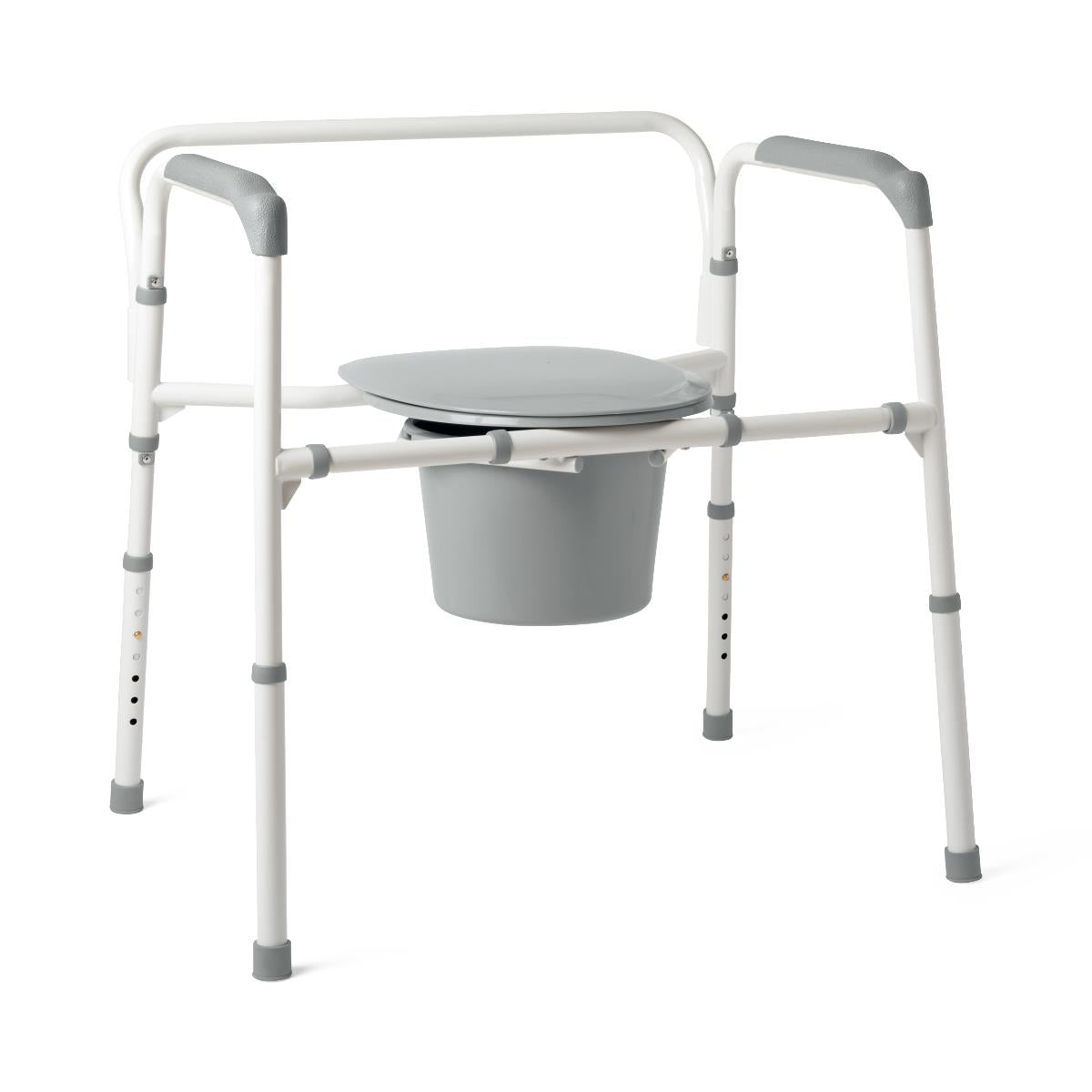 Medline Steel Extra Wide Bariatric Folding Commode - primehubstore.shop Commodes