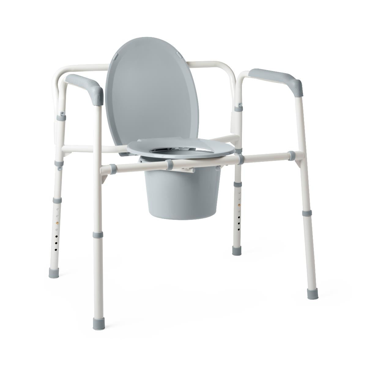 Medline Steel Extra Wide Bariatric Folding Commode - primehubstore.shop Commodes