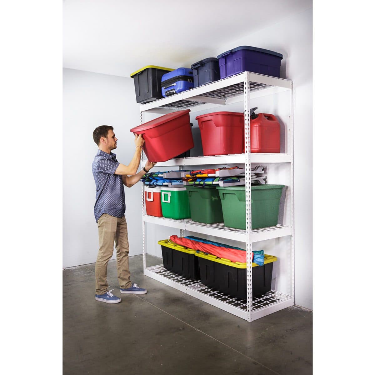 SafeRacks Garage Shelving Standing Storage Racks - primehubstore.shop Standing Storage Racks