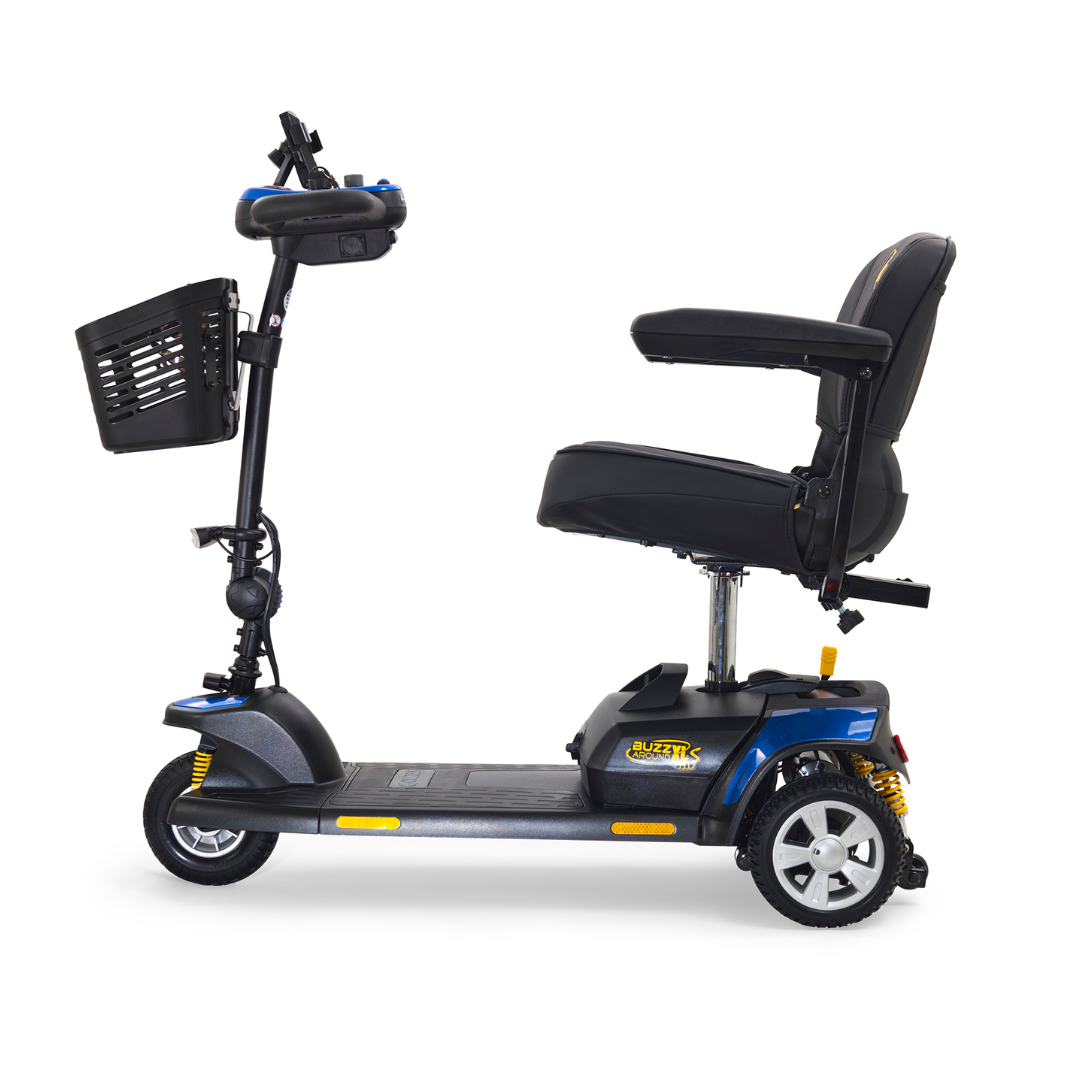Golden Tech GB121B Buzzaround XLS-HD 3-Wheel Portable Scooter with Suspension - primehubstore.shop Mobility Scooters