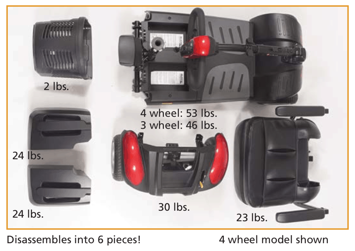 Golden Tech GB118D BuzzAround EX Extreme 3-Wheel Long Range Travel Scooter - primehubstore.shop Scooters