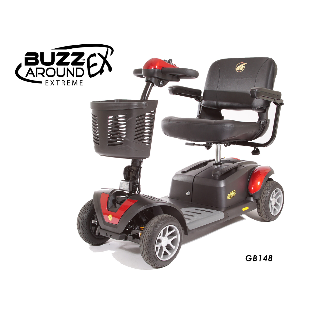 Golden Tech GB148D BuzzAround EX Extreme 4-Wheel Heavy Duty Long Range Travel Scooter - primehubstore.shop Scooters