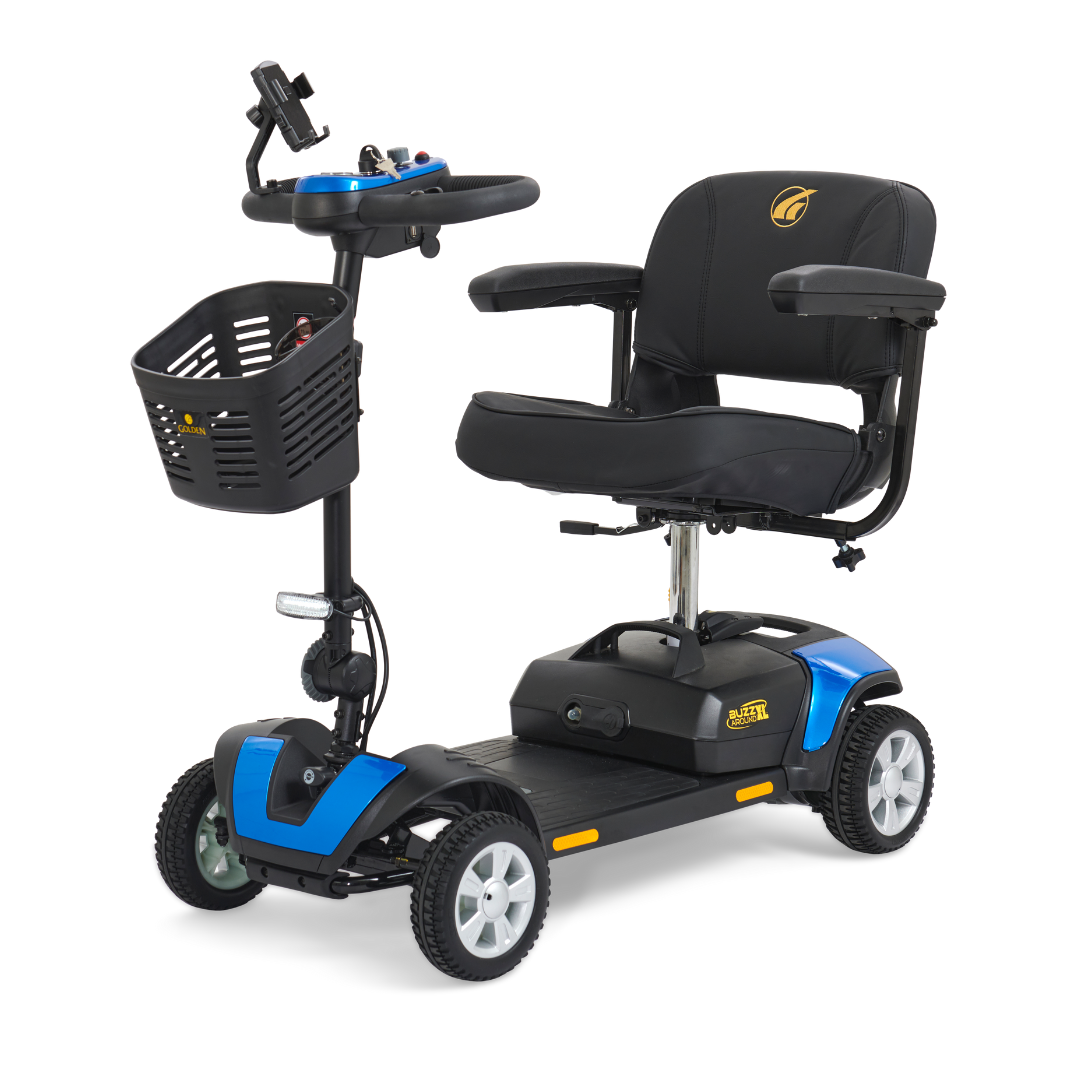 Golden Tech GB124 Buzzaround XL 4-Wheel Long Range Mobility Scooter - primehubstore.shop Mobility Scooters