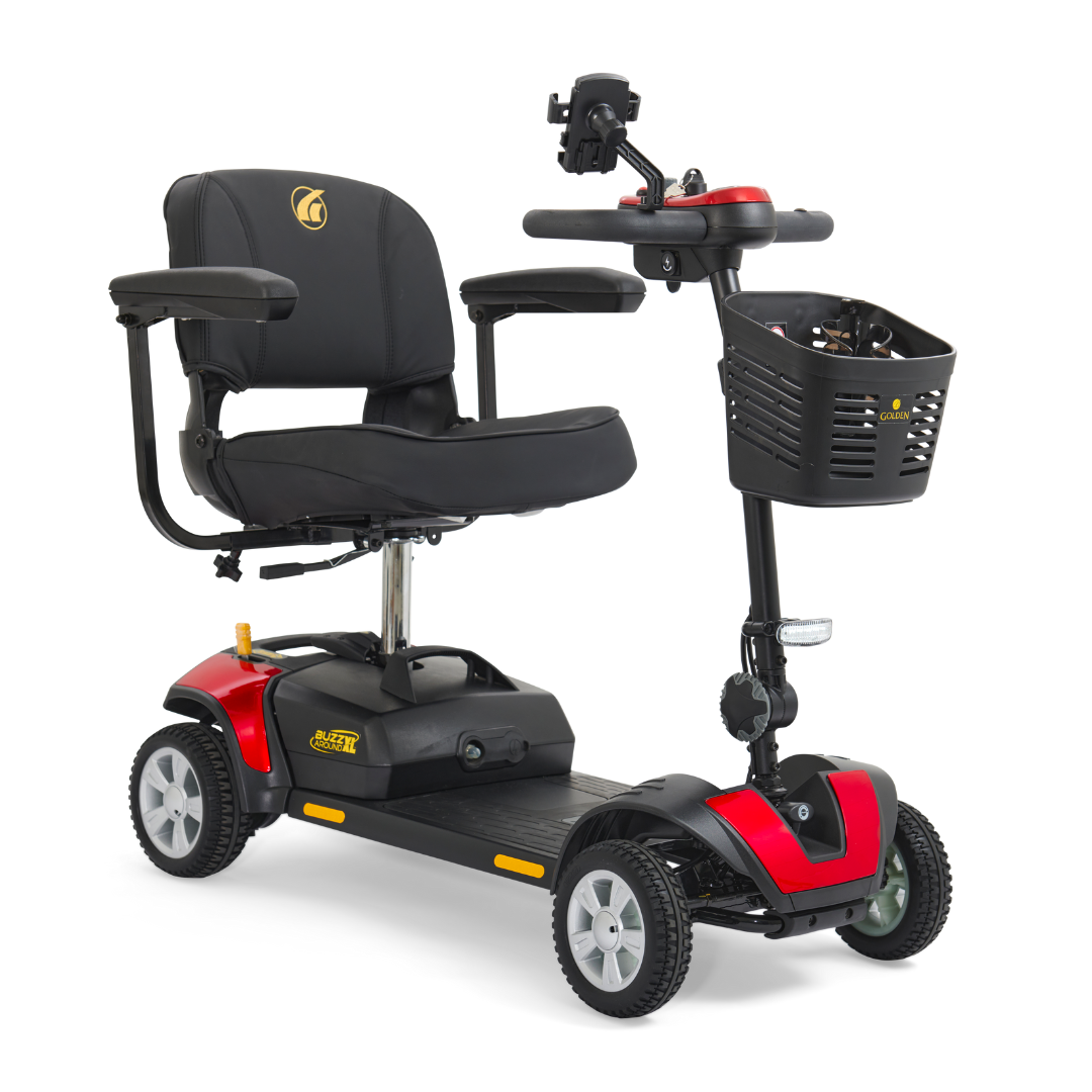 Golden Tech GB124 Buzzaround XL 4-Wheel Long Range Mobility Scooter - primehubstore.shop Mobility Scooters