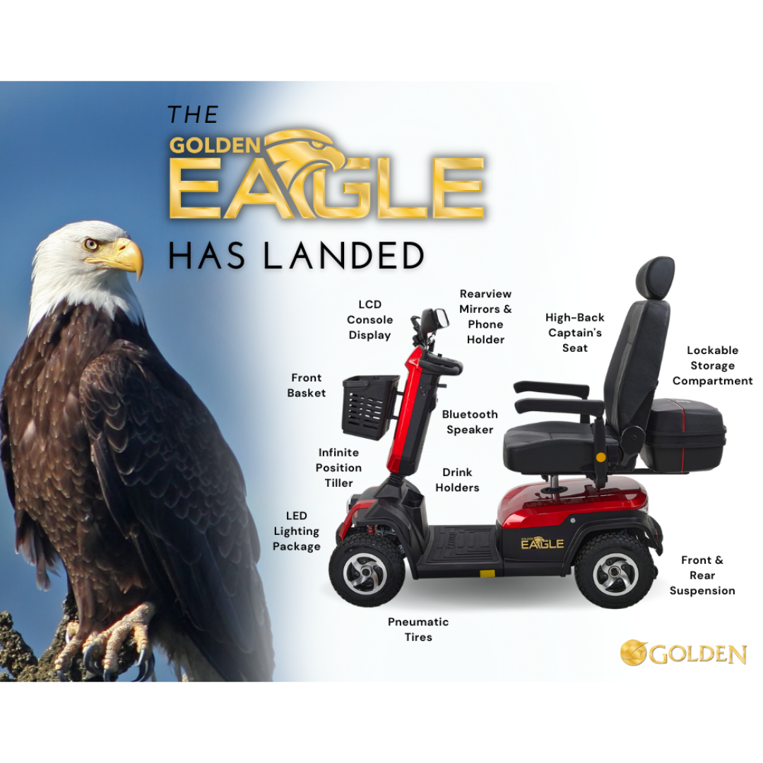 Golden Tech GR595 Heavy Duty Golden Eagle Mobility Scooter - primehubstore.shop Mobility Scooters