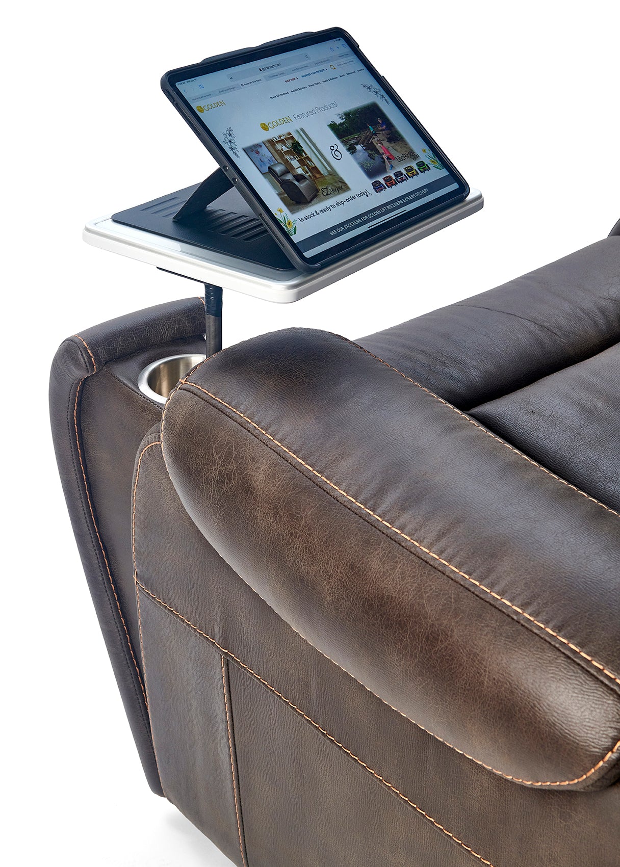 Golden Tech PR448 Titan Luxury Reclining Power Lift Chair - Built in Table - primehubstore.shop Assisted Lift Chairs