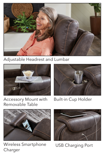 Golden Tech PR448 Titan Luxury Reclining Power Lift Chair - Built in Table - primehubstore.shop Assisted Lift Chairs