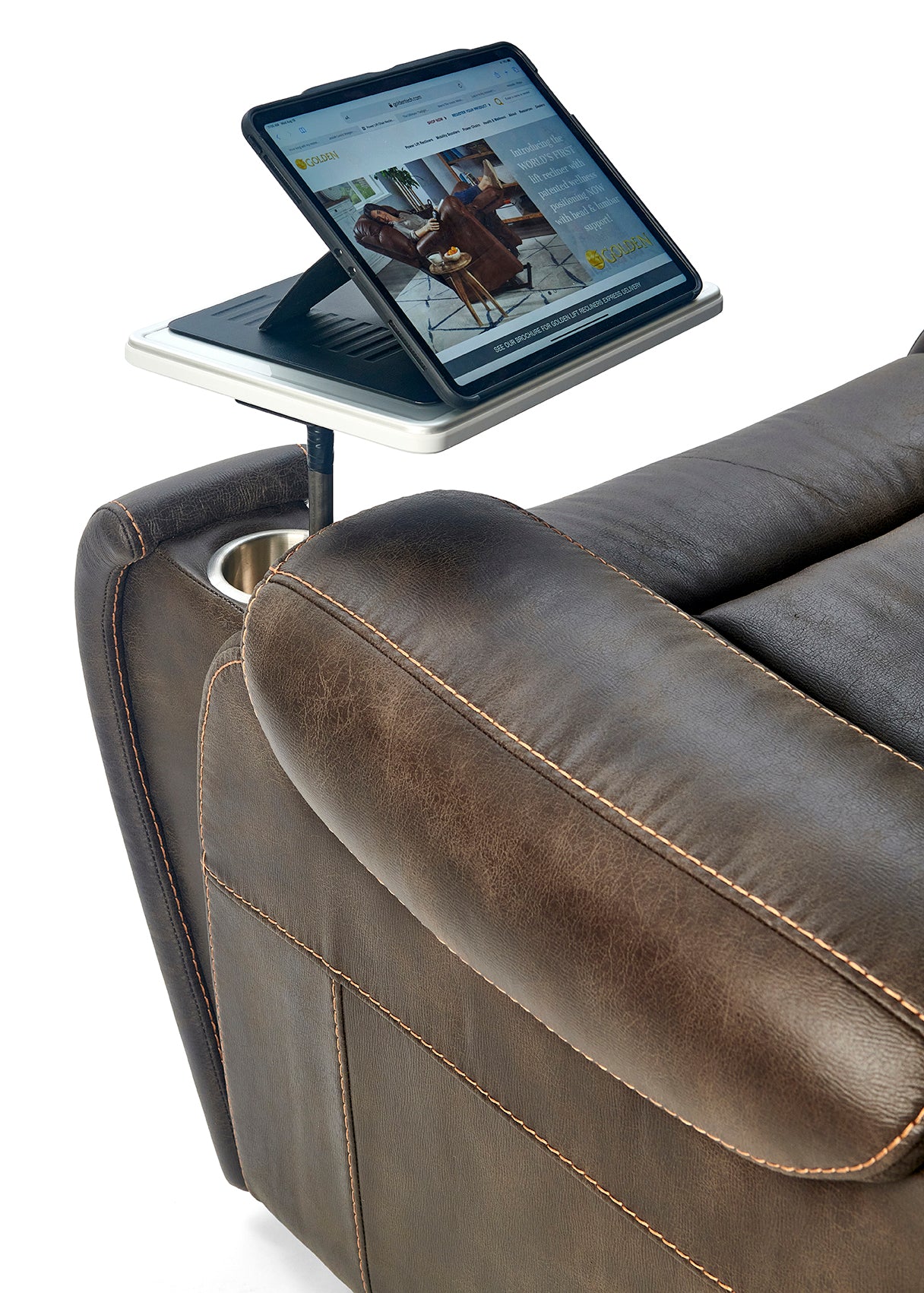 Golden Tech PR448 Titan Luxury Reclining Power Lift Chair - Built in Table - primehubstore.shop Assisted Lift Chairs