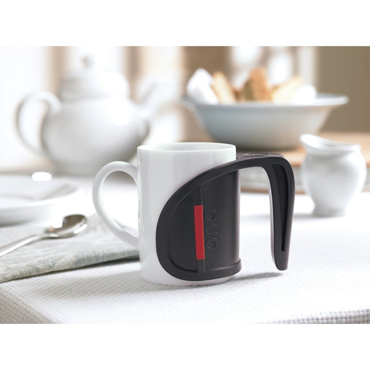HealthSmart Duo Beverage Grip Handle for Mugs - Protects Hands from Hot Surfaces - primehubstore.shop Beverage Holder