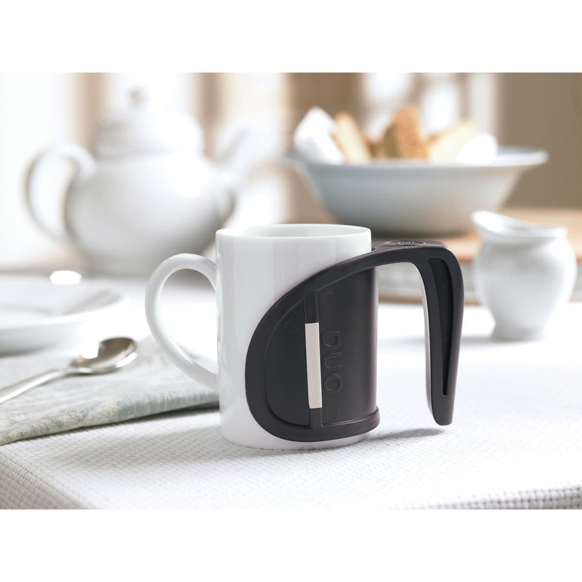 HealthSmart Duo Beverage Grip Handle for Mugs - Protects Hands from Hot Surfaces - primehubstore.shop Beverage Holder