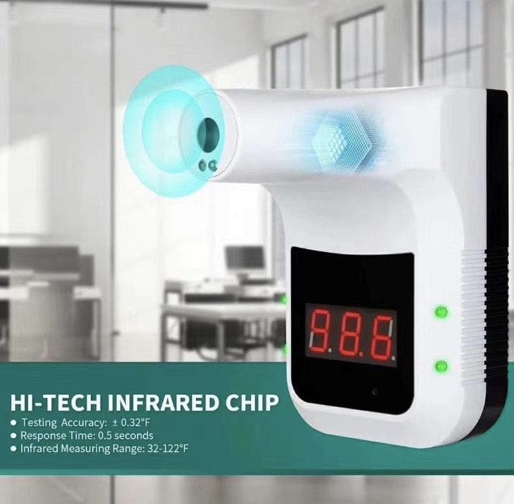 K3 Non-Contact Hands-Free Infrared Wall Digital Thermometer w/ Alarm - primehubstore.shop Infrared Thermometers