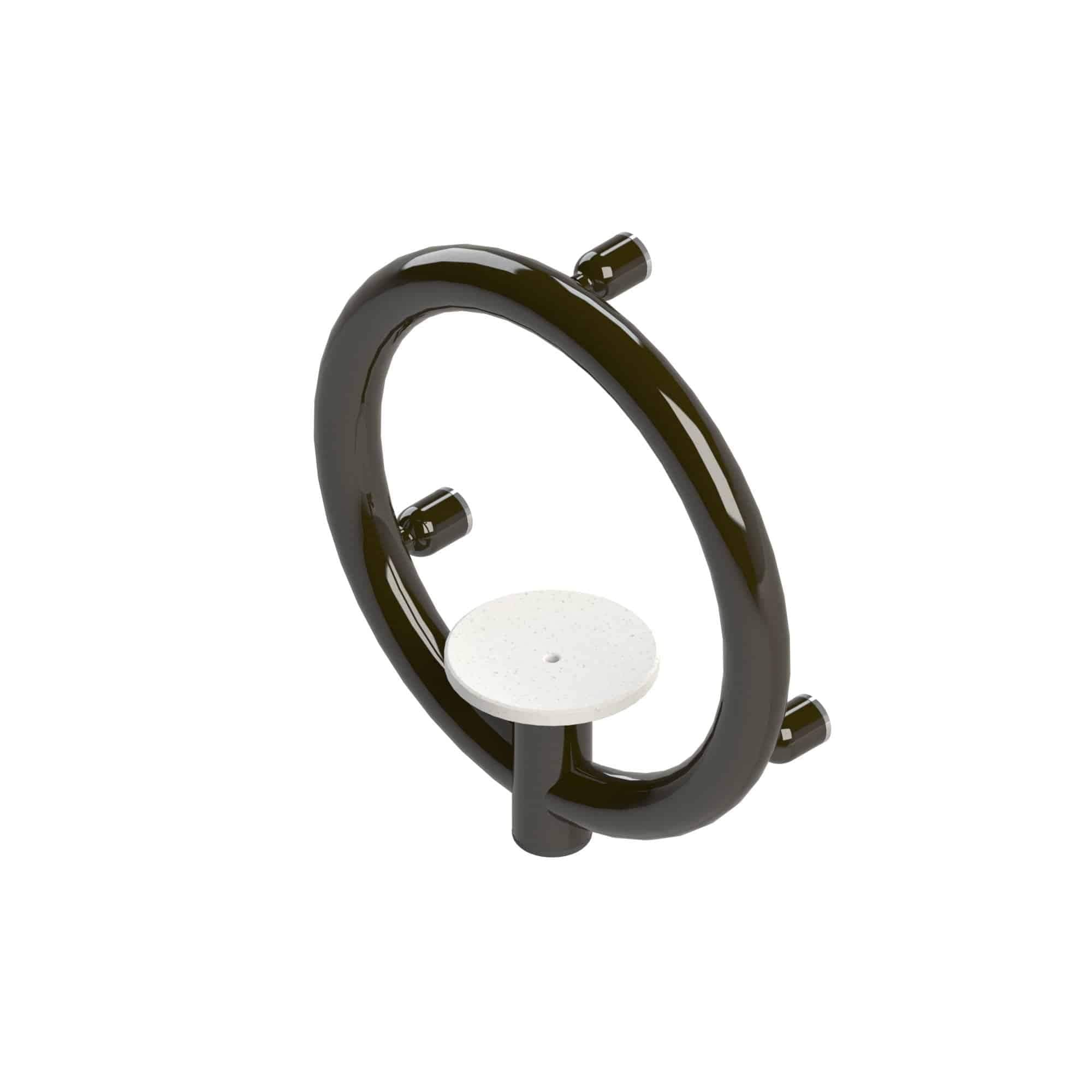 Invisia Modern Soap Dish with Safety Fall Prevention Grab Ring - 500 lb Cap - primehubstore.shop Grab Bars & Safety Rails