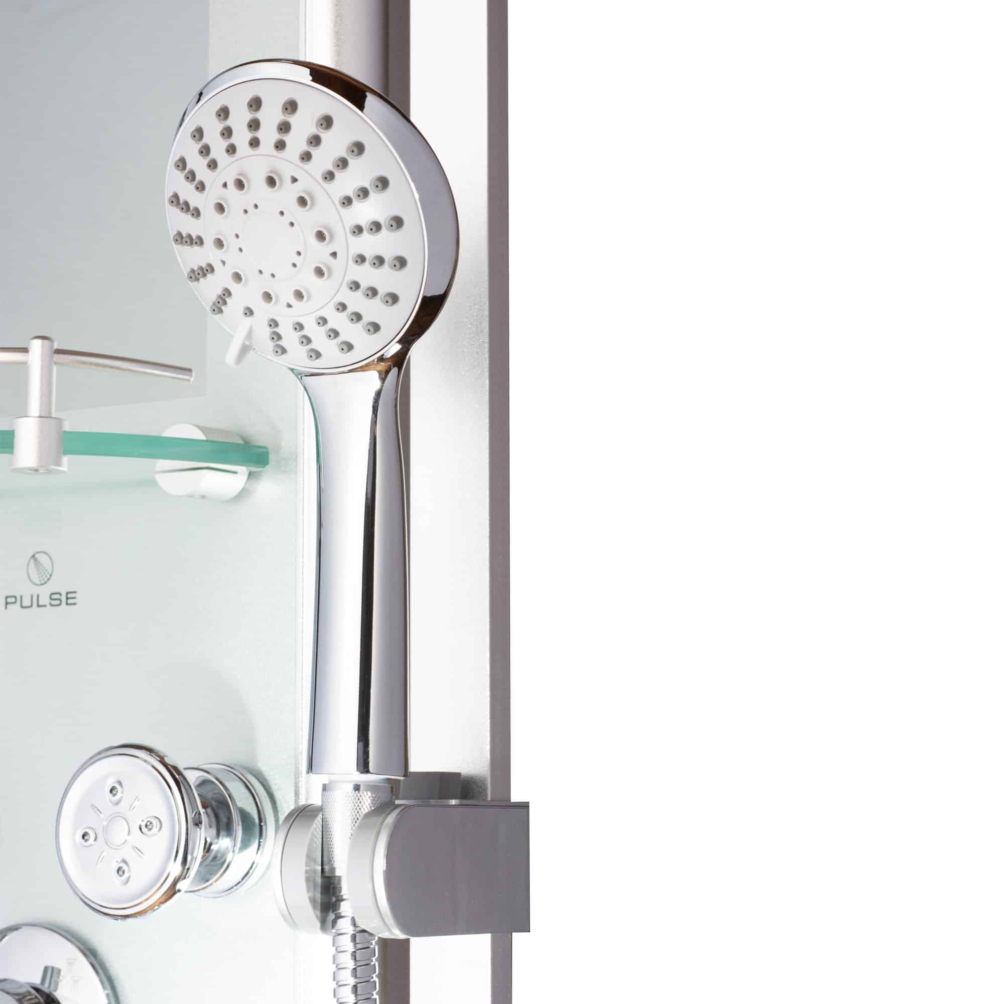 Pulse Shower Spa Kihei II Luxury System with Silver Glass and Chrome Hardware - primehubstore.shop Shower Systems