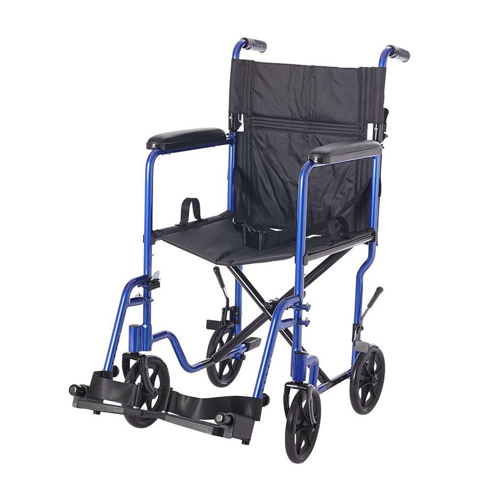 Lifestyle Mobility Aids 19" Aluminum Companion Transport Chair - primehubstore.shop Transport Chairs