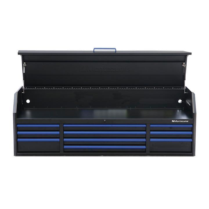 Montezuma 72 X 20 Inch Tool Box & Rolling Tool Cabinet With Multiple Power Outlets - primehubstore.shop Tool Cabinets