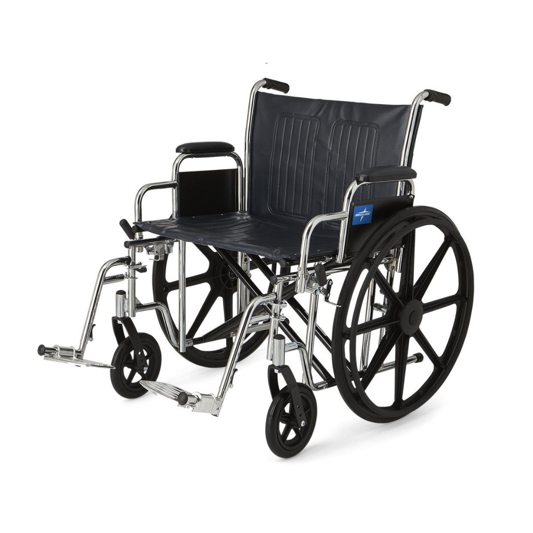 Medline Bariatric Extra-Wide Steel Wheelchairs - primehubstore.shop Wheelchairs