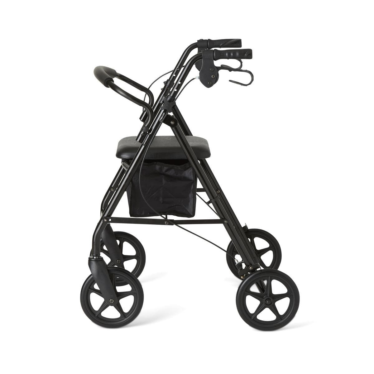 Medline Standard Steel Folding Rollator Adult Rolling Walker - primehubstore.shop Rollators