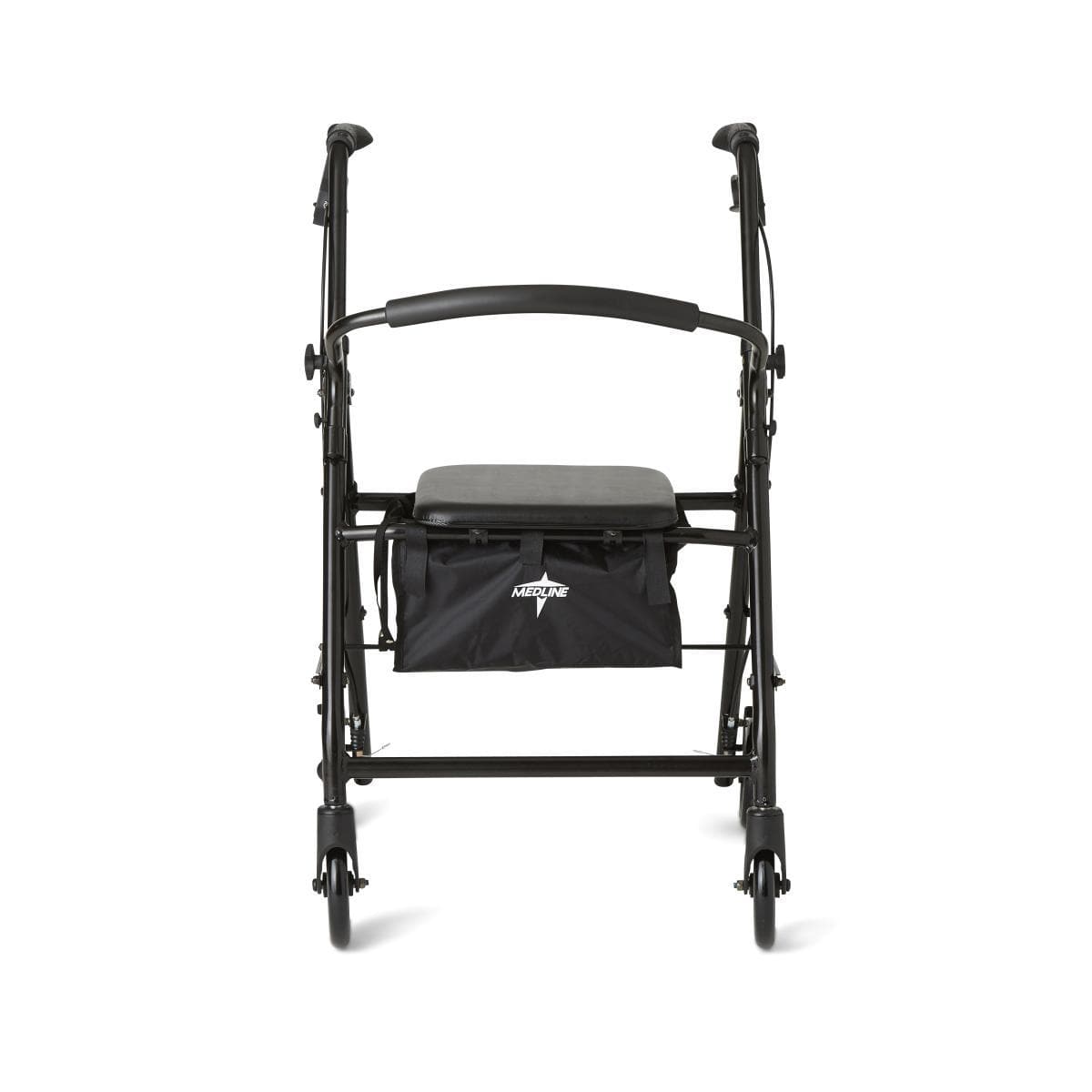 Medline Standard Steel Folding Rollator Adult Rolling Walker - primehubstore.shop Rollators