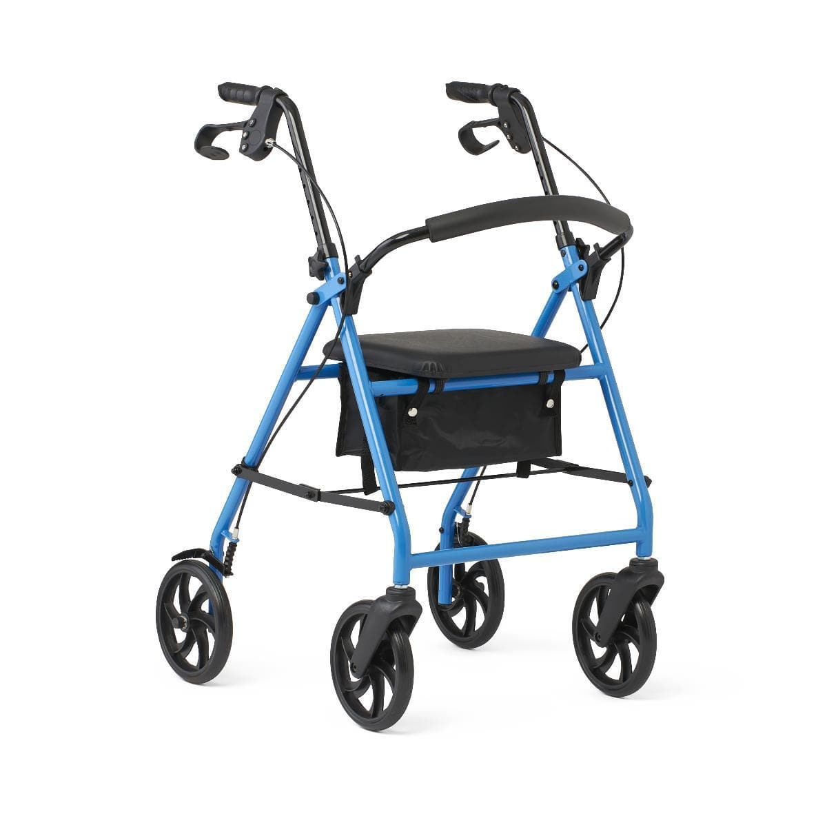 Medline Standard Steel Folding Rollator Adult Rolling Walker - primehubstore.shop Rollators