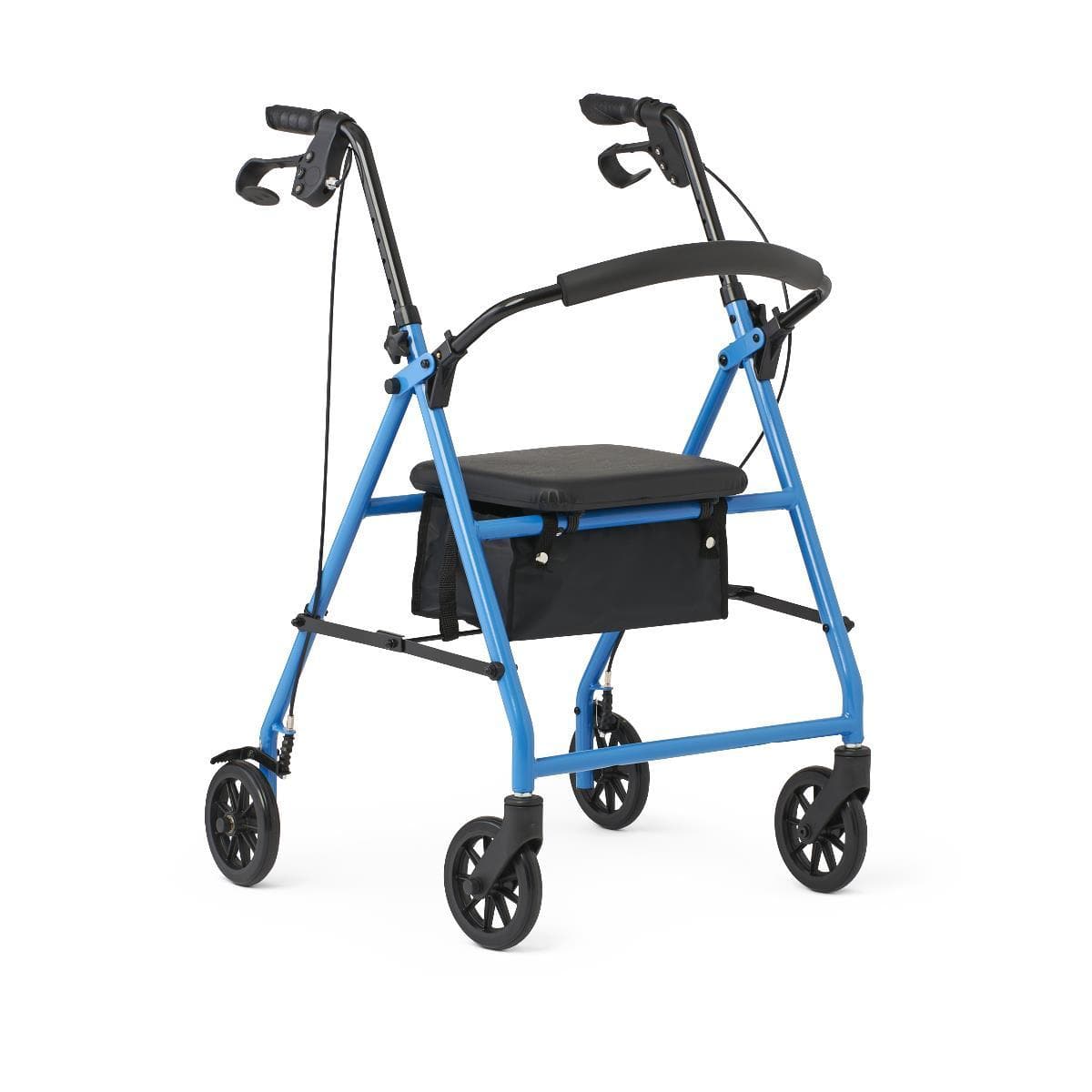 Medline Standard Steel Folding Rollator Adult Rolling Walker - primehubstore.shop Rollators