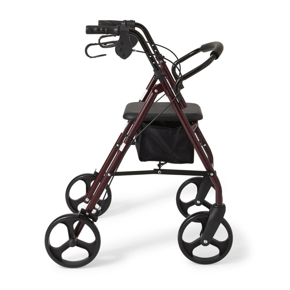 Medline Standard Steel Folding Rollator Adult Rolling Walker - primehubstore.shop Rollators