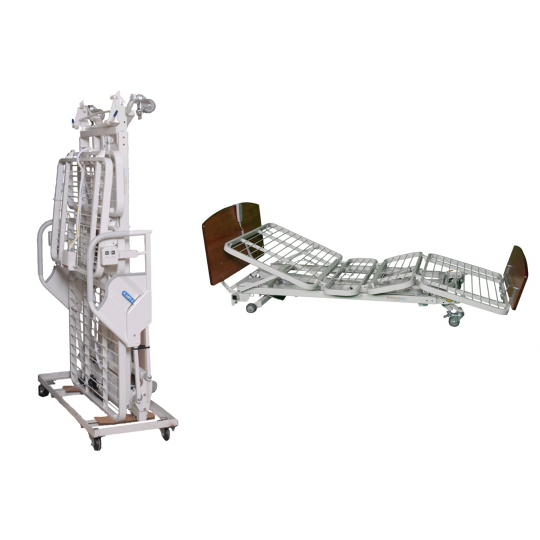 MED-MIZER RetractaBed Wall Hugger Home Care Bed - primehubstore.shop Bed Packages