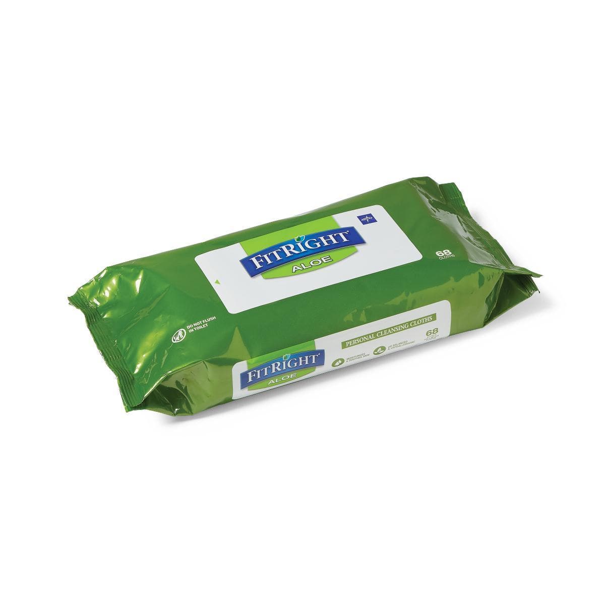 FitRight Large Personal Cleansing Wipes - Aloe Scented - Packs of 68 - primehubstore.shop Cleansing Wipes