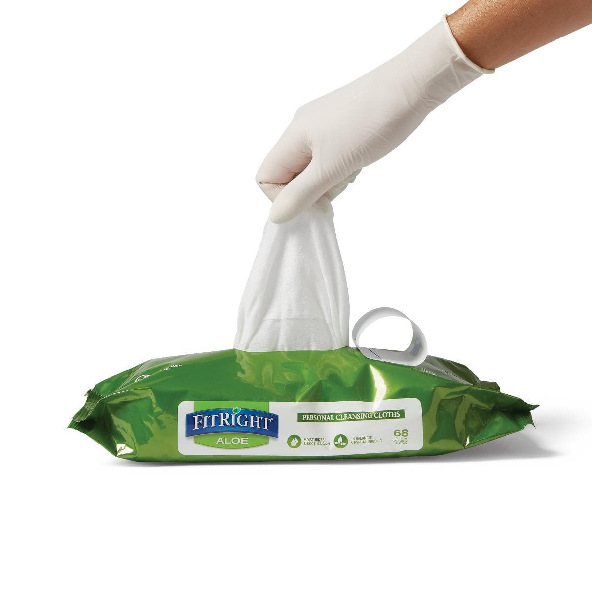 FitRight Large Personal Cleansing Wipes - Aloe Scented - Packs of 68 - primehubstore.shop Cleansing Wipes