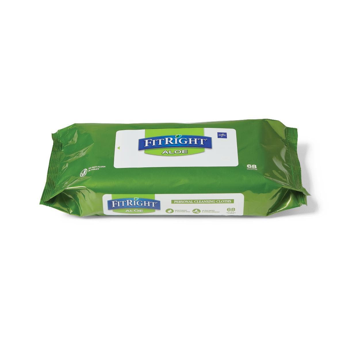 FitRight Large Personal Cleansing Wipes - Aloe Scented - Packs of 68 - primehubstore.shop Cleansing Wipes