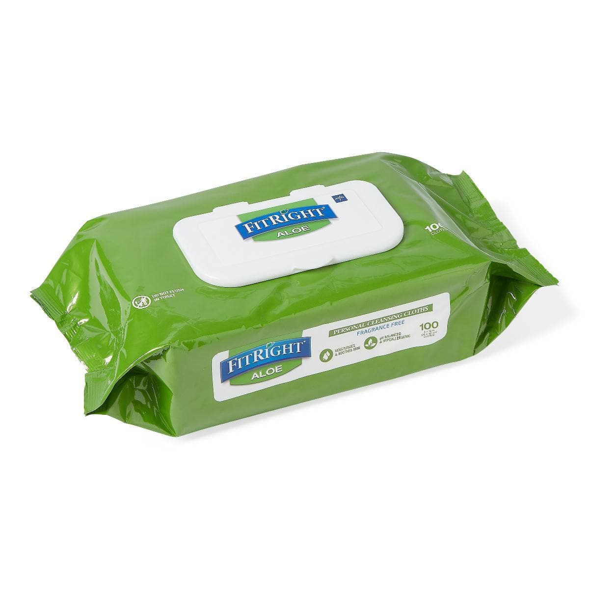 FitRight Large Personal Cleansing Wipes - Aloe Scented - Packs of 100 - primehubstore.shop Cleansing Wipes