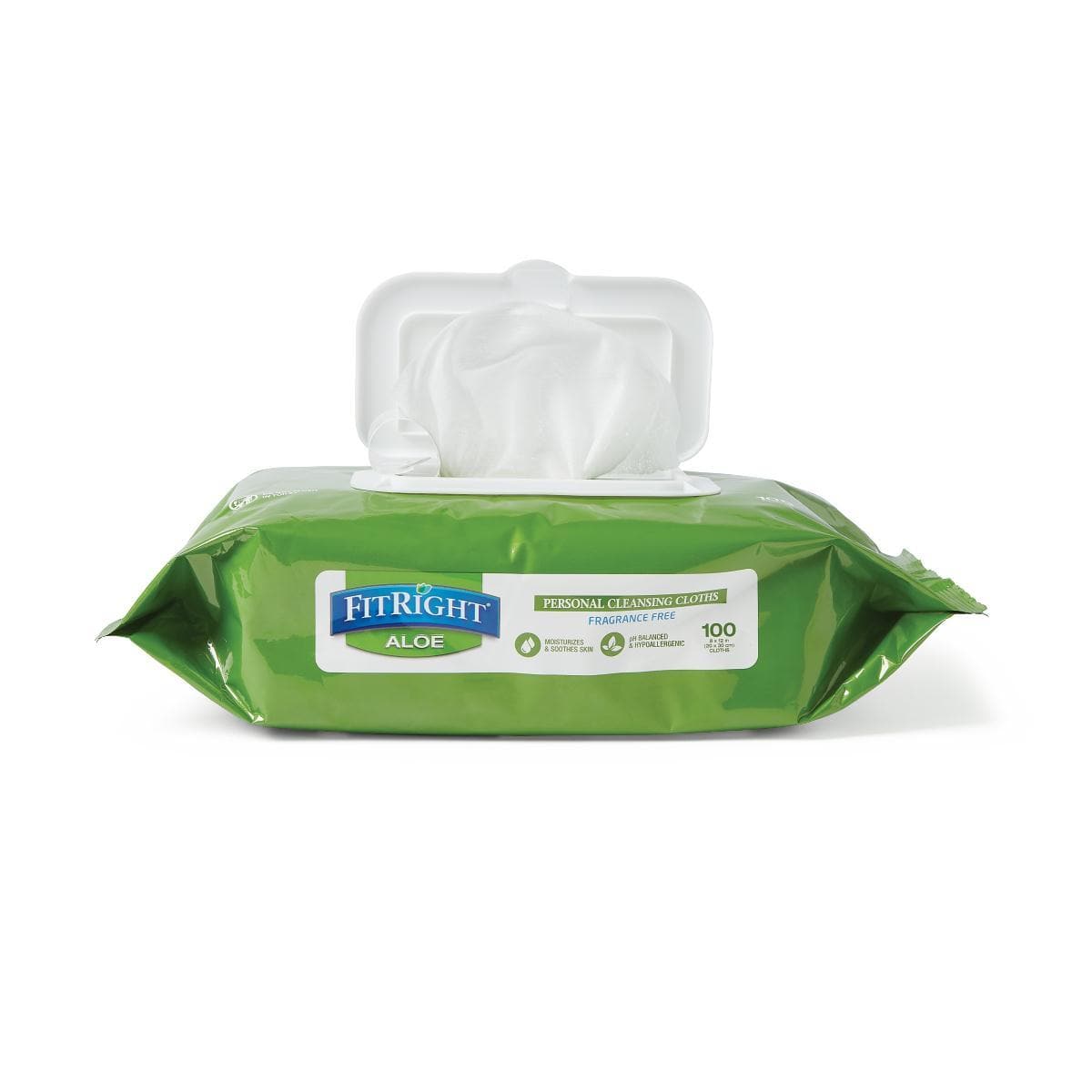 FitRight Large Personal Cleansing Wipes - Aloe Scented - Packs of 100 - primehubstore.shop Cleansing Wipes