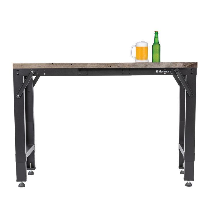 Montezuma Adjustable Steel Frame Work Bench - 4, 5 or 6 Foot Adjustments - primehubstore.shop workbench