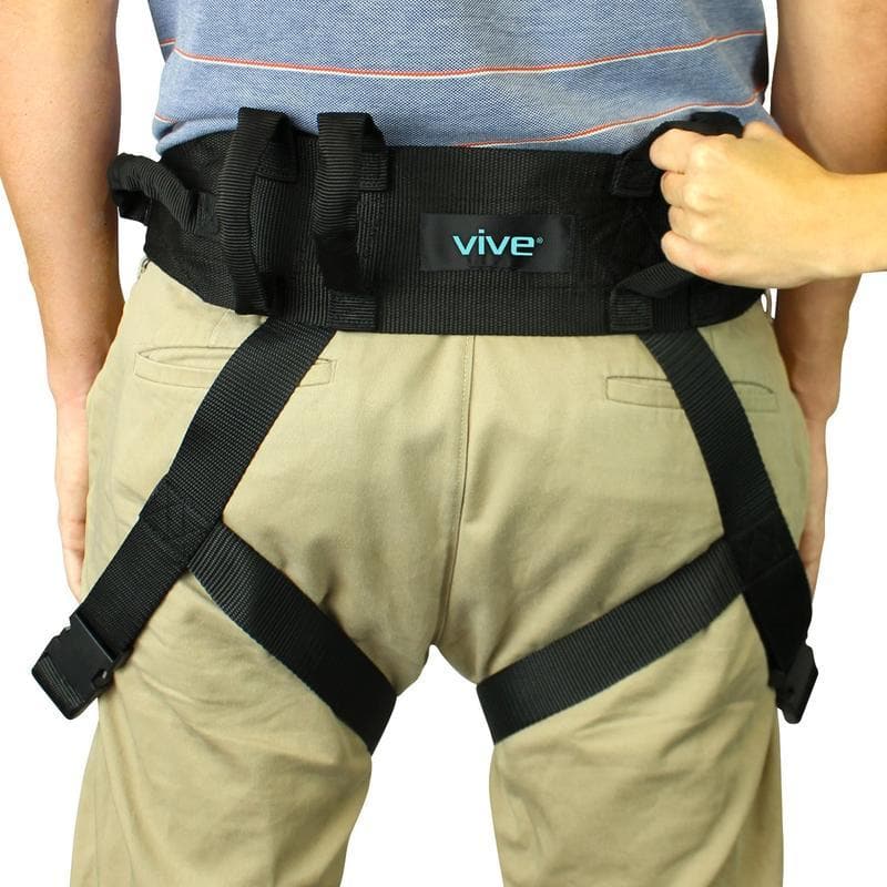 Vive Health Padded Patient Transfer Gait Belt with Leg Straps - primehubstore.shop Gair Belts